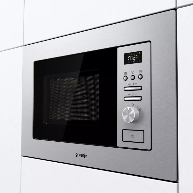 Gorenje BMI201AG1X nerūdijantis plienas Kombinuota mikrobangų krosnelė Įmontuojama 20 L 800 W