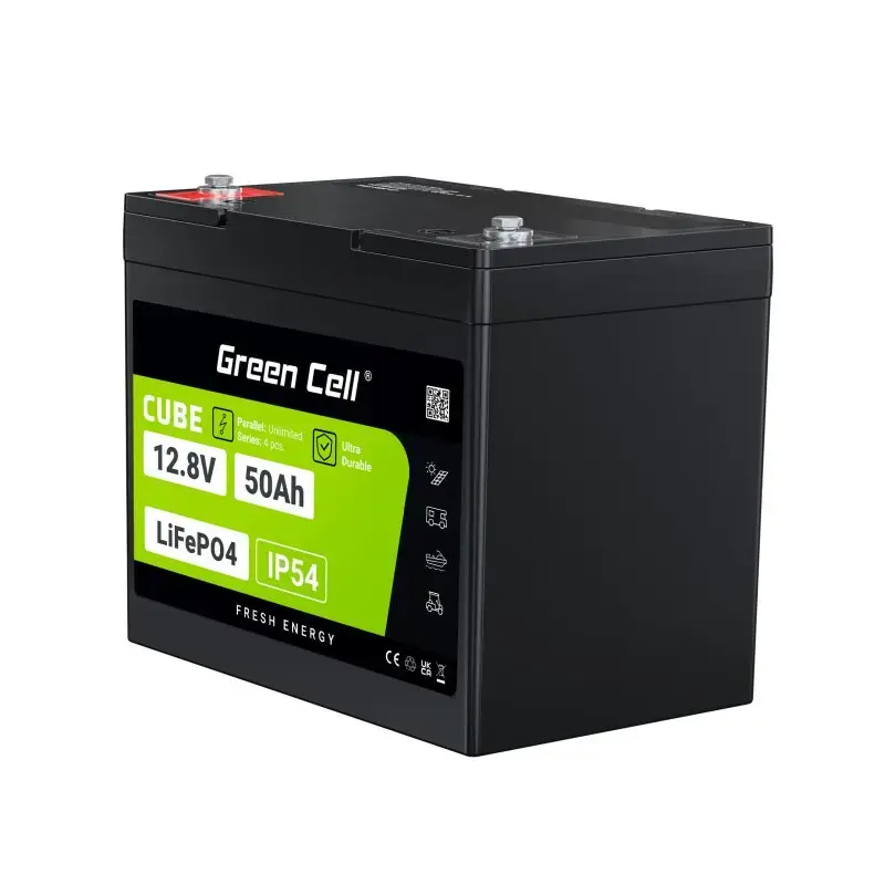 UPS baterija Green Cell LFPGC12V50AH ličio geležies fosfatas 12V 50Ah 640Wh, 75A iškrova