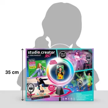 Sukamasis studijos rinkinys Canal Toys INF028CL 360 laipsnių — vaikų kūrybos rinkinys su besisukančia platforma