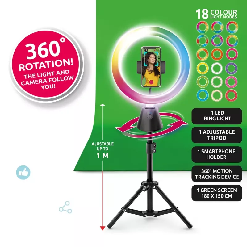 Sukamasis studijos rinkinys Canal Toys INF028CL 360 laipsnių — vaikų kūrybos rinkinys su besisukančia platforma