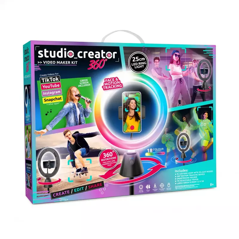 Sukamasis studijos rinkinys Canal Toys INF028CL 360 laipsnių — vaikų kūrybos rinkinys su besisukančia platforma
