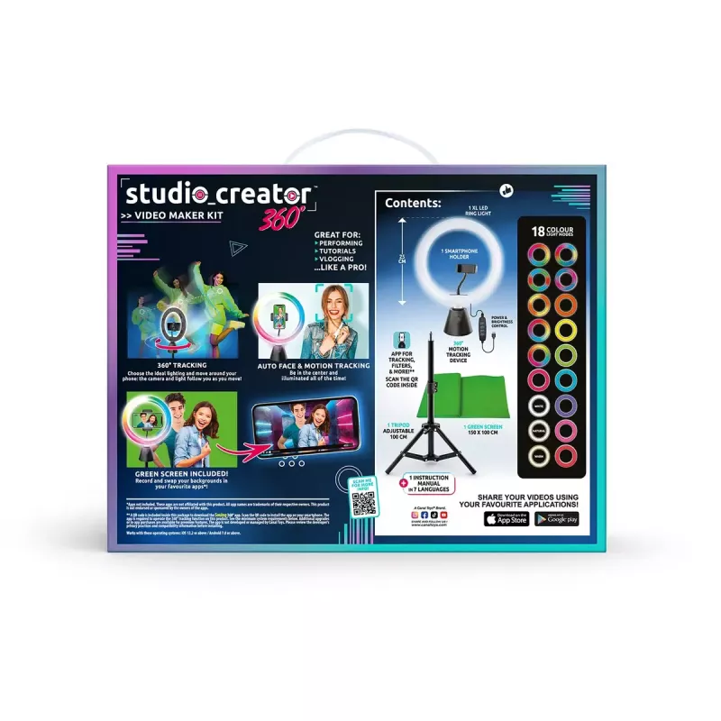 Sukamasis studijos rinkinys Canal Toys INF028CL 360 laipsnių — vaikų kūrybos rinkinys su besisukančia platforma