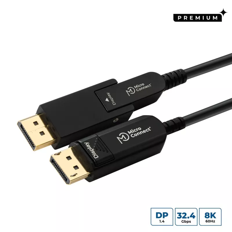 Microconnect DP-MMG-1500MBV1.4OP DisplayPort laidas 15 m Juodas