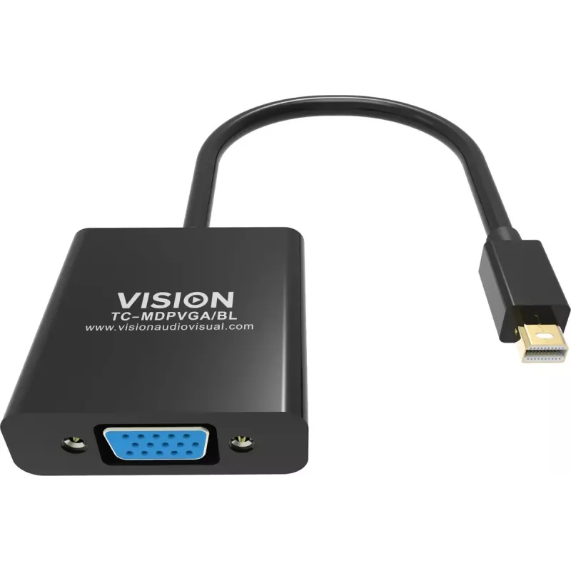 Vaizdo kabelio adapteris Mini DisplayPort į VGA Vision TC-MDPVGA/BL