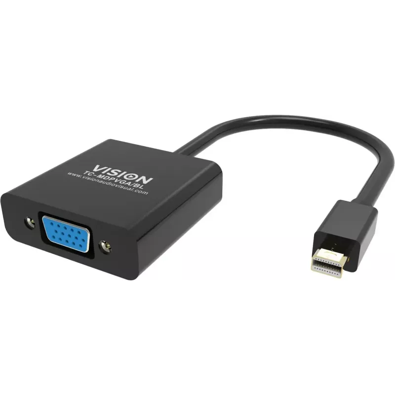 Vaizdo kabelio adapteris Mini DisplayPort į VGA Vision TC-MDPVGA/BL