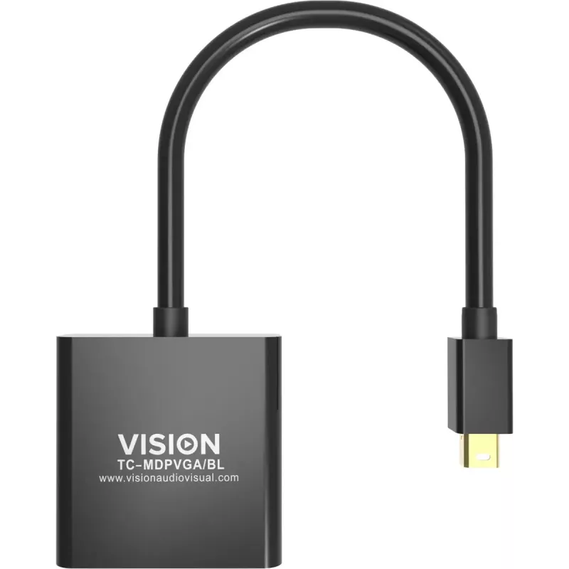 Vaizdo kabelio adapteris Mini DisplayPort į VGA Vision TC-MDPVGA/BL
