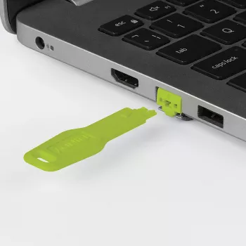 “Lindy” RJ-45 prievado blokatoriai (be rakto) – pakuotė po 20 vnt., žali