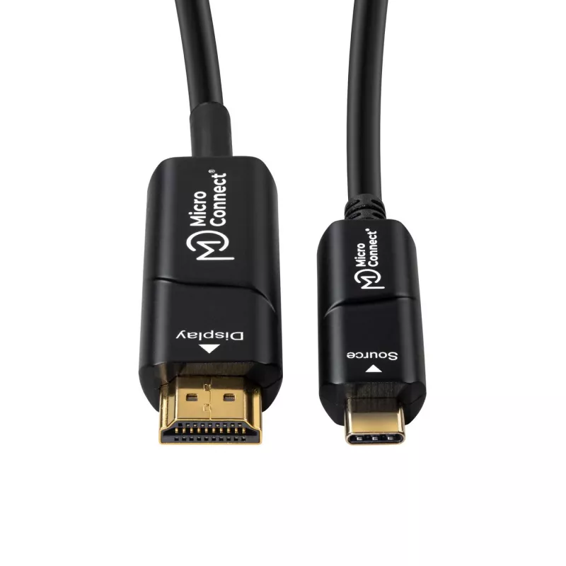 Microconnect USB3.1CHDMI10OP vaizdo kabelio adapteris 10 m USB Type-C HDMI Juoda