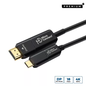 Microconnect USB3.1CHDMI20OP vaizdo kabelio adapteris 20 m USB Type-C HDMI juoda