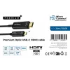 Microconnect USB3.1CHDMI20OP vaizdo kabelio adapteris 20 m USB Type-C HDMI juoda