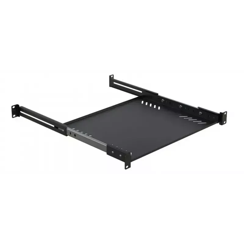 Rack shelf Lanview LVR1U-SLIDE-600MM-BL — 1U stumdoma 600 mm juoda
