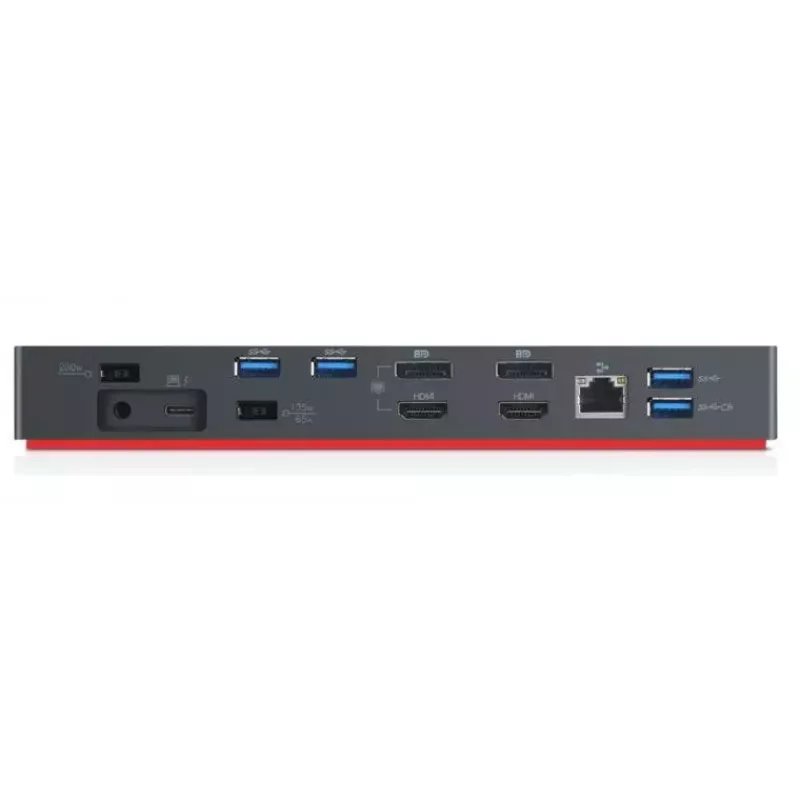 Lenovo 40AN0135DK nešiojamojo kompiuterio dokas / prievadų kopijuoklis Laidinis Thunderbolt 3 Juoda