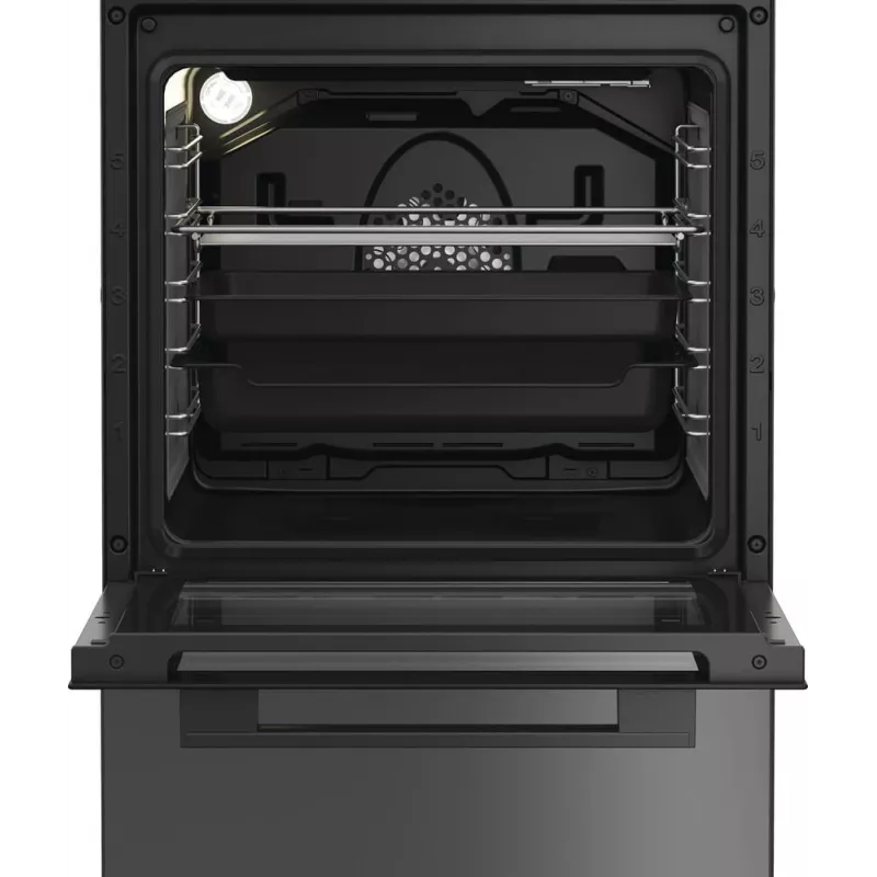 Whirlpool W5V8LCSA laisvai pastatoma viryklė elektrinė keraminė kaitlentė antracito spalvos