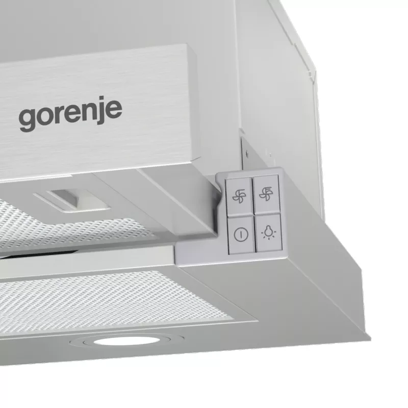 Gorenje TH62E4X Pusiau įmontuojamas (ištraukiamas) Nerūsijantis plienas 450 m³/h