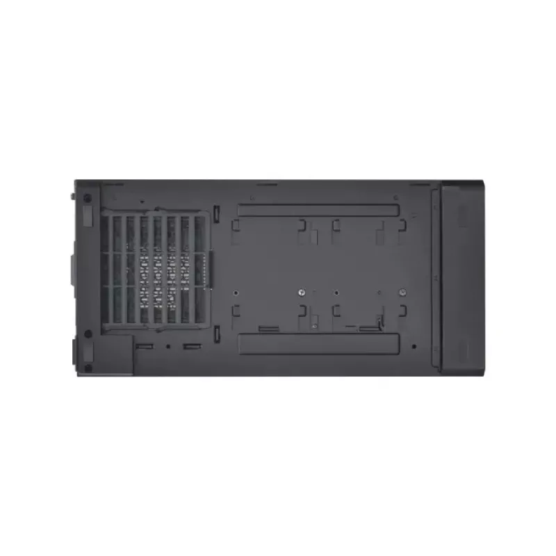 PC korpusas Lian Li Lancool 217 INF Midi Tower — juodas, palaiko EATX/ATX/Micro‑ATX/Mini‑ITX, 2x120 mm priekyje, 1x140 mm gale, 1×3,5 colio + 8×2,5 colio, grūdintas stiklas