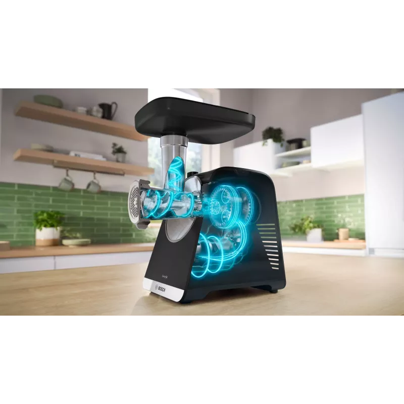 Bosch Serie 6 mėsmalė 2100 W juoda, sidabrinė