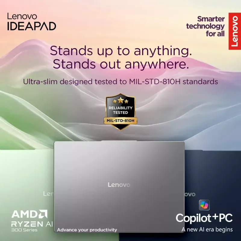 Nešiojamasis kompiuteris Lenovo IdeaPad plonas 5 — Ryzen 5 7535HS, 14 colių WUXGA OLED (1920×1200) 400 nitų, 16 GB RAM, 512 GB SSD, Radeon 660M, microSD, Windows 11 Home