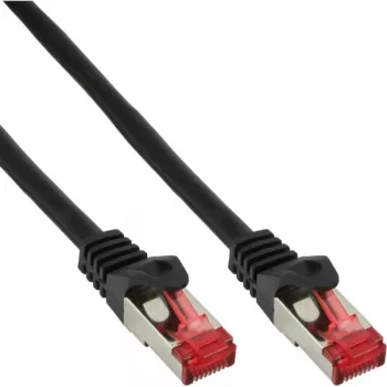 InLine komutacinis kabelis S/FTP PiMF Cat.6 250MHz varis be halogeno juodas 3m