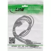 InLine USB 4in1 Y-įkrovimo laidas, 1x USB-A kištukas į 4x USB-C kištukus, juodas 1m