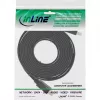 „InLine“ HDMI plokščias laidas, didelės spartos laidas su eternetu, auksuotas, juodas, 5 m