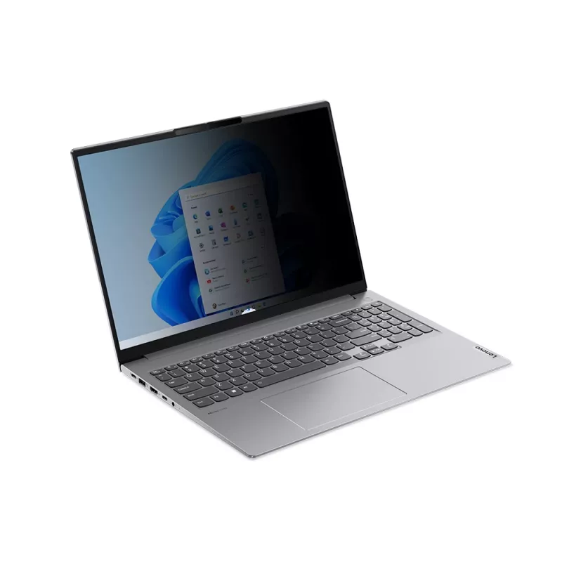 Berėmis nešiojamojo kompiuterio privatumo filtras Lenovo 4XJ1U03940 40,6 cm (16 colių) 16:10 ekranui, 85% šviesos pralaidumas, 30° matymo kampas