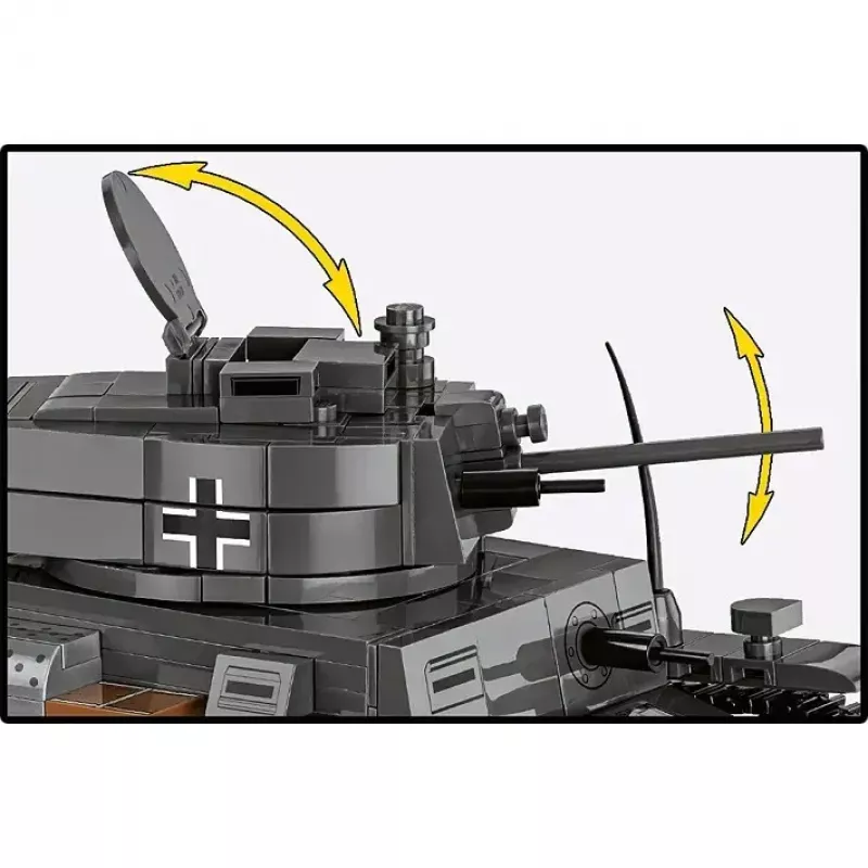 Statybinis rinkinys „Cobi Blocks Panzer 38 VZ.38“ 690 elementų – mastelio modelio konstravimo rinkinys