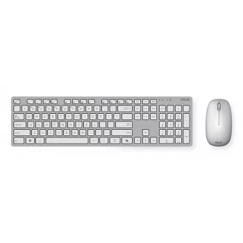 ASUS W5000 belaidis klaviatūros ir pelės rinkinys, pelė pridedama, universalus, RF belaidis, balta