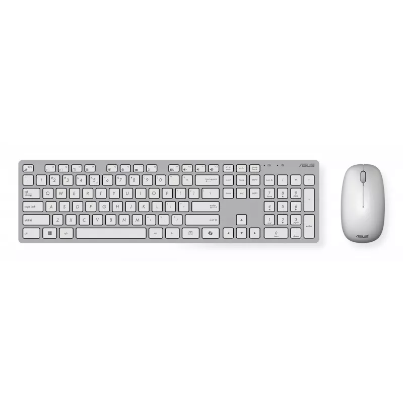 ASUS W5000 belaidis klaviatūros ir pelės rinkinys, pelė pridedama, universalus, RF belaidis, balta
