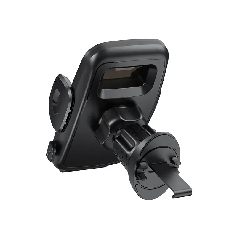 Automobilinis ventiliacijos angos telefono laikiklis Crong Carclip Air Vent (mobiliesiems telefonams), juoda / anglies pluošto