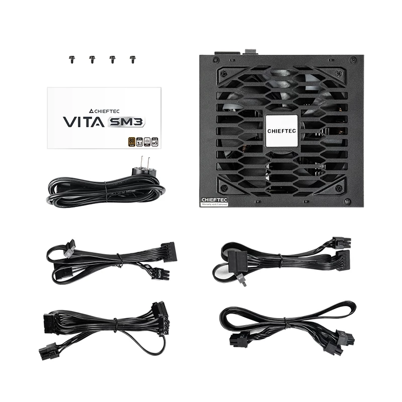 Maitinimo blokas CHIEFTEC Vita BPX-650-C 650 W, 20+4 kontaktų ATX, 80 PLUS Bronze, juodas