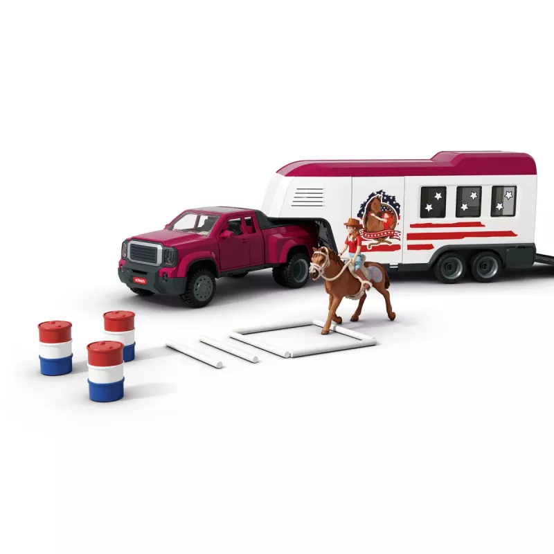 schleich Lakeside Truck and Trailer, gyvūnas, arkliai, 5 m., įvairiaspalvis