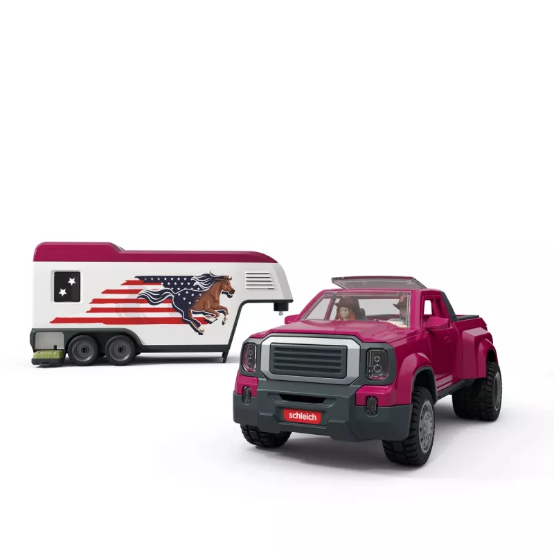 schleich Lakeside Truck and Trailer, gyvūnas, arkliai, 5 m., įvairiaspalvis