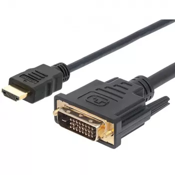 Techly vaizdo kabelis HDMI į DVI-D M / M 3m ICOC HDMI-D-030, 3 m, HDMI, DVI-D, Vyr., Vyr., Auksas