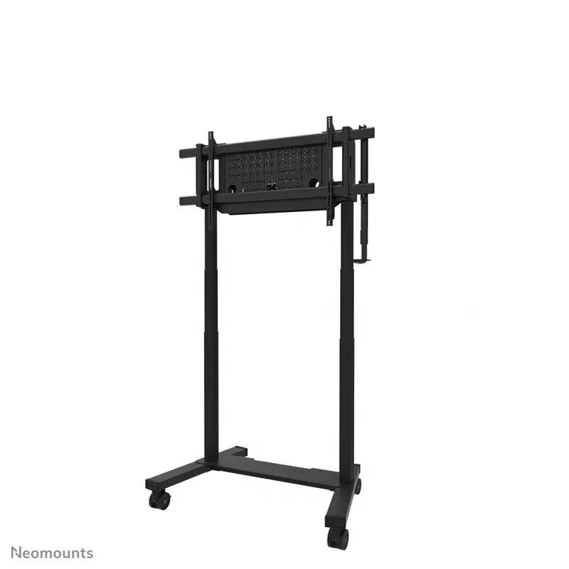 TV vežimėlis Neomounts FL55-975BL1 motorizuotas 75–115 colių ekranams, plieninis, juodas, maks. 160 kg, aukštis 2154 mm