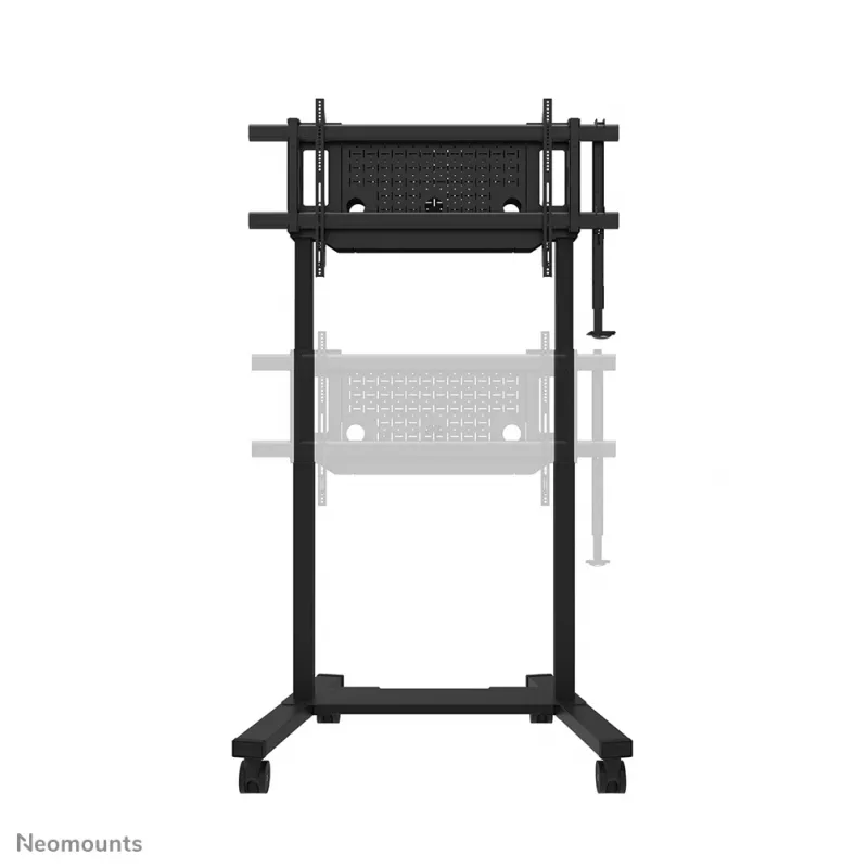 TV vežimėlis Neomounts FL55-975BL1 motorizuotas 75–115 colių ekranams, plieninis, juodas, maks. 160 kg, aukštis 2154 mm
