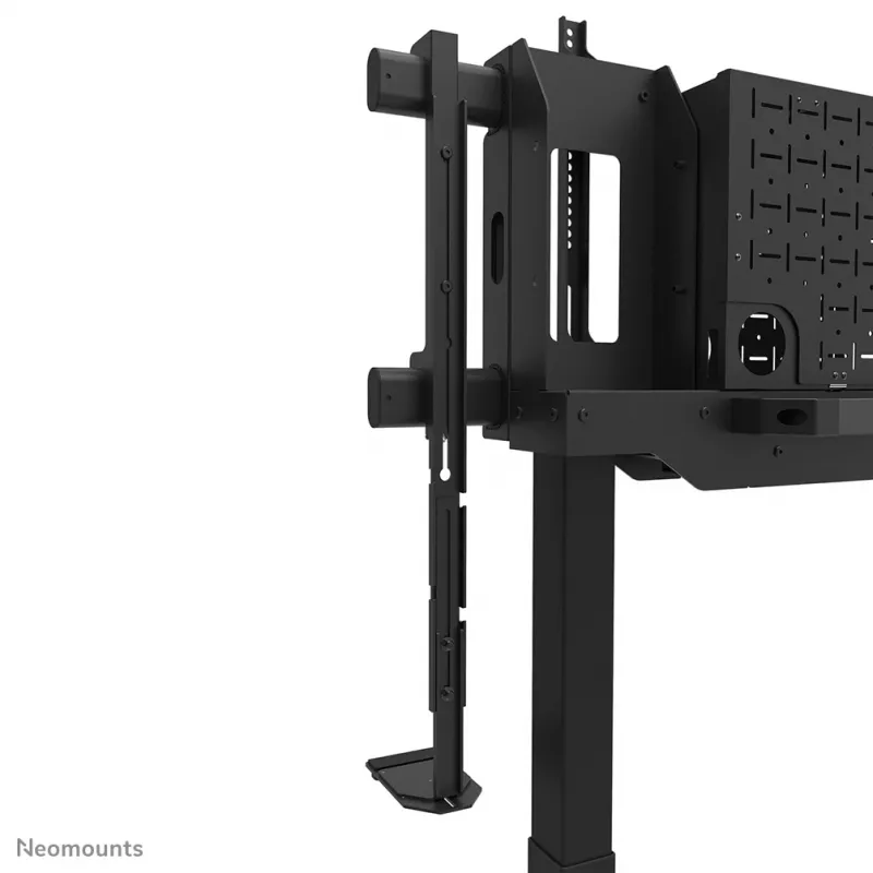 TV vežimėlis Neomounts FL55-975BL1 motorizuotas 75–115 colių ekranams, plieninis, juodas, maks. 160 kg, aukštis 2154 mm