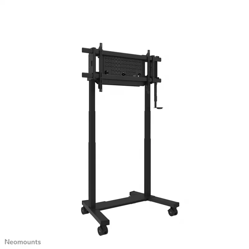 TV vežimėlis Neomounts FL55-975BL1 motorizuotas 75–115 colių ekranams, plieninis, juodas, maks. 160 kg, aukštis 2154 mm