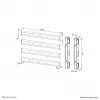 Neomounts AFL55-975BL VESA prailginimo rinkinys 86-115 colių - maks. 160 kg