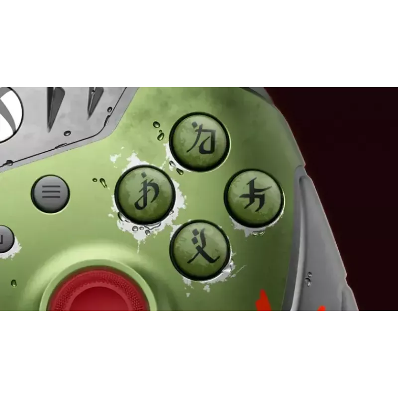 Belaidis žaidimų valdiklis „Microsoft Xbox Wireless Controller“ DOOM: The Dark Ages Limited Edition, „Bluetooth“ / USB, įvairiaspalvis, AA baterijos, USB-C