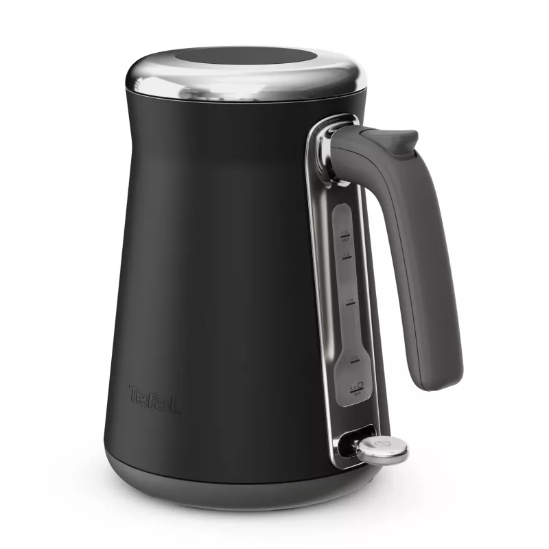 Elektrinis virdulys Tefal KI6668E0 — 1.7 l, 2400 W, nerūdijančio plieno korpusas, juodas
