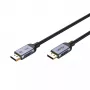 DisplayPort laidas Unitek C1626GY01-3M 3 m, DisplayPort 2.1 vyriškas–vyriškas, 80 Gbit/s, HDR, HDCP 2.2, auksiniai kontaktai