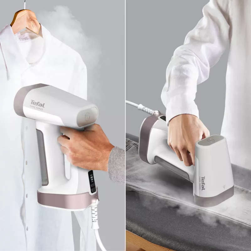 Tefal Pure Force DT8765E0 drabužių garintuvas Rankinis drabužių garintuvas 0,18 L 1800 W Juoda, Cinamono spalva