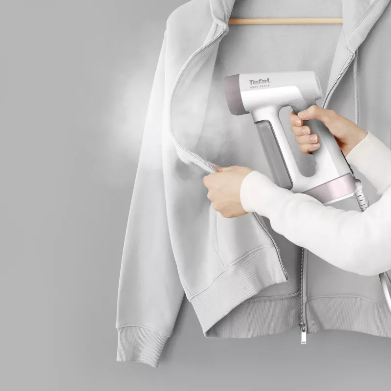 Tefal Pure Force DT8765E0 drabužių garintuvas Rankinis drabužių garintuvas 0,18 L 1800 W Juoda, Cinamono spalva