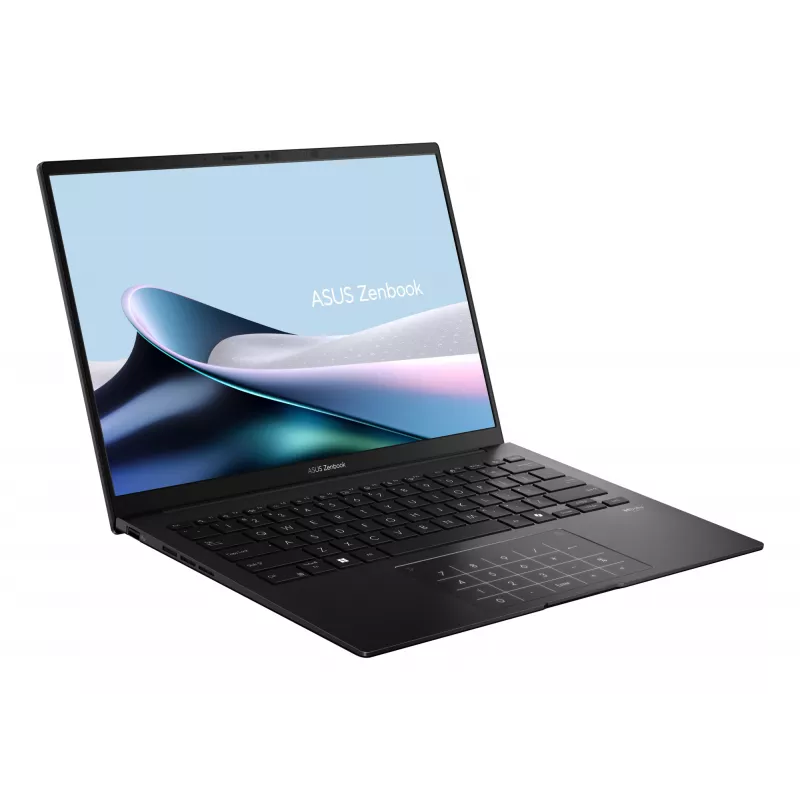 Nešiojamas kompiuteris ASUS Zenbook 14 OLED UM3406KA — AMD Ryzen AI 7 350, 14 colių 3K (2880×1800), 32 GB RAM, 1 TB SSD, Windows 11 Home, juoda