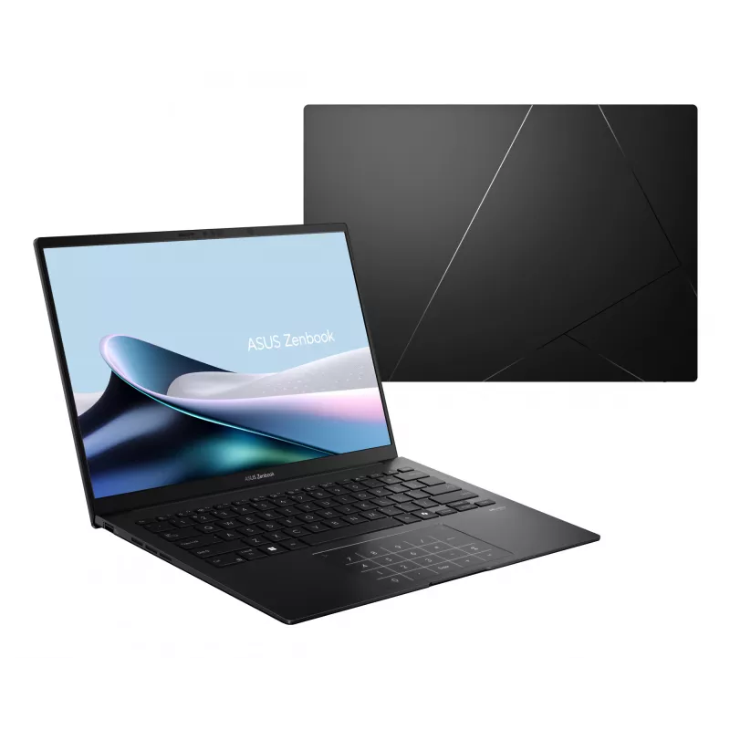 Nešiojamas kompiuteris ASUS Zenbook 14 OLED UM3406KA — AMD Ryzen AI 7 350, 14 colių 3K (2880×1800), 32 GB RAM, 1 TB SSD, Windows 11 Home, juoda