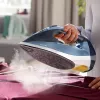 Garinis lygintuvas Philips DST7020/20 — 2800 W, SteamGlide Plus padas, 50 g/min nuolatinis, 250 g/min garų smūgis, 0,3 L bakelis, mėlynas