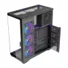 Full-tower PC korpusas MODECOM Volcano SPACE XL ARGB — Full Tower, E-ATX palaikymas, grūdintas stiklas, ARGB, iki 440 mm GPU