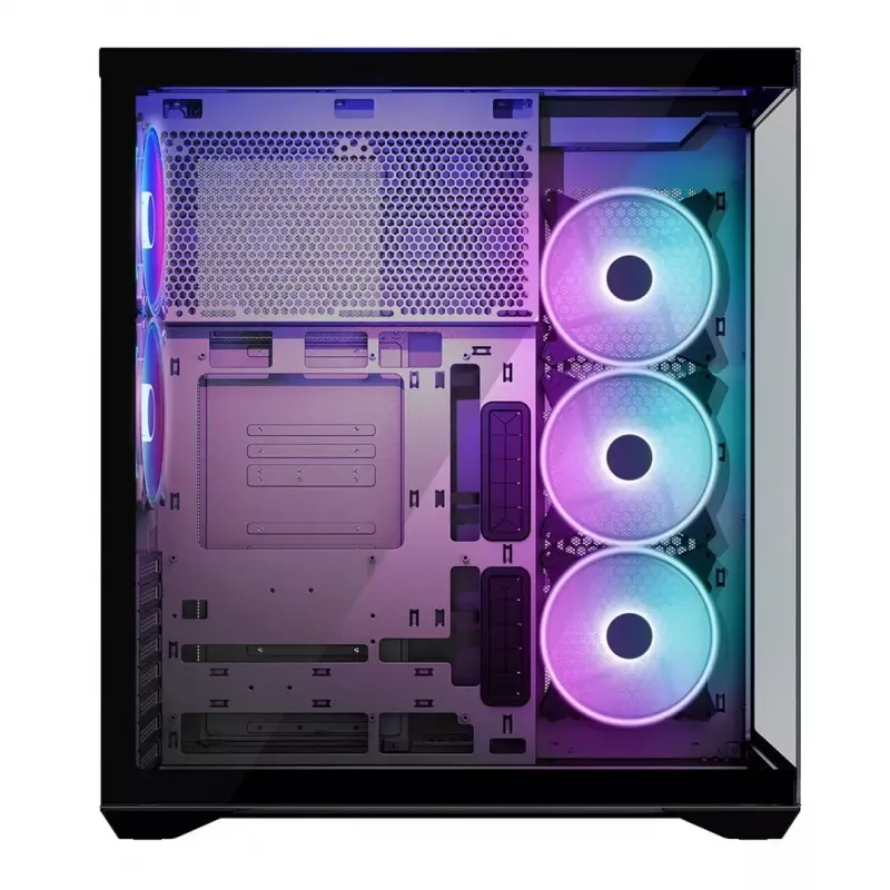 Full-tower PC korpusas MODECOM Volcano SPACE XL ARGB — Full Tower, E-ATX palaikymas, grūdintas stiklas, ARGB, iki 440 mm GPU