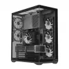 Full-tower PC korpusas MODECOM Volcano SPACE XL ARGB — Full Tower, E-ATX palaikymas, grūdintas stiklas, ARGB, iki 440 mm GPU
