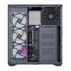 Full-tower PC korpusas MODECOM Volcano SPACE XL ARGB — Full Tower, E-ATX palaikymas, grūdintas stiklas, ARGB, iki 440 mm GPU